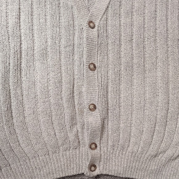 VINTAGE EDDIE BAUER chunky knit button down cardigan sweater SIZE XL - Picture 3 of 5